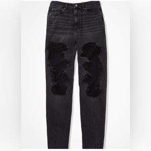 AE Ripped Highest Waist Baggy Straight Jean